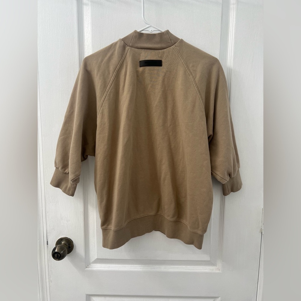 Fear Of God Essentials Mock Neck French Terry Pullover Sweater (Size XS) - Picture 7 of 10